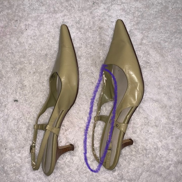 Enzo Angiolini Light Olive Slingback - Picture 4 of 7